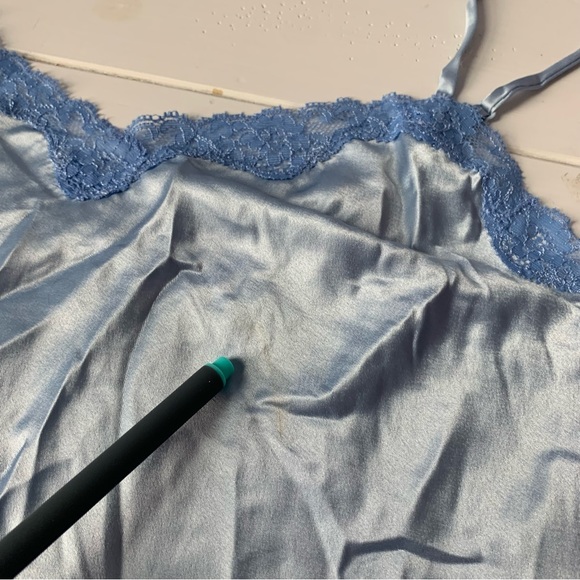 Victoria’s Secret Lot 2 Satin Lace Accent Split Babydoll Slip Dress Nightgown - Picture 15 of 15